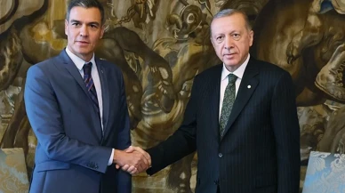 Cumhurbaşkanı Erdoğan, İspanya Başbakanı Sanchez’i Dolmabahçe’de ağırladı