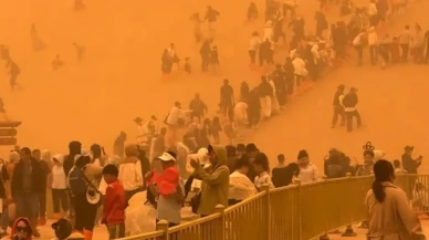 Çin'de kum fırtınası sebebiyle 10 bin kişi tahliye edildi
