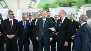 Erdoğan ve Aliyev, Laçın Uluslararası Havalimanı’nın açılışını yaptı