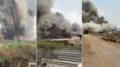 Mersin'de pamuk deposunda korkutan yangın: İtfaiye ekipleri müdahale ediyor
