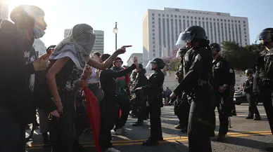 Los Angeles'ta olaylar her geçen an şiddetleniyor: 100'ü aşkın kişiye gözaltı