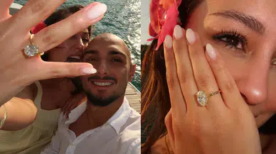 Galatasaraylı futbolcu Ahmed Kutucu sevgilisi Asena Atalar’a evlilik teklif etti