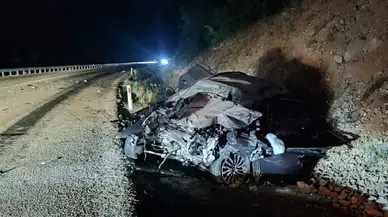 Konya Derebucak'ta otobüs ile otomobil çarpıştı: 1 ölü, 8 yaralı
