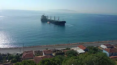 Tekirdağ Şarköy'de kuru yük gemisi karaya oturdu