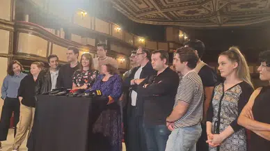 Adile Naşit'in hayatını anlatacak 'Adile' filminin tanıtımı Ses Tiyatrosu'nda yapıldı