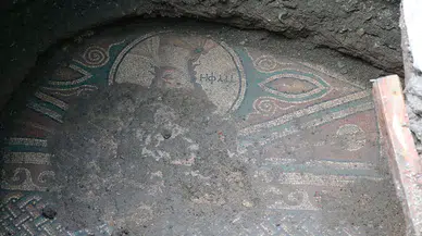 Tokat'ta Roma dönemine ait olduğu üzerinde durulan mozaik bulundu