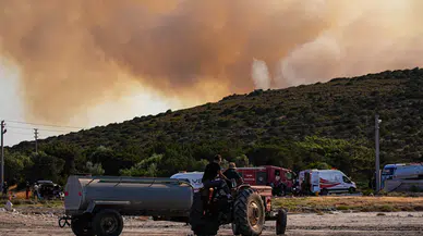 İzmir Çeşme'deki yangın kontrol altına alındı