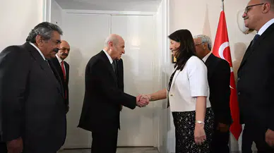 DEM Parti heyeti Bahçeli ile Meclis'te görüştü