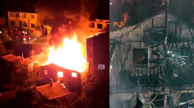 İstanbul’da buzdolabı patlaması sonucu birçok ev küle döndü!