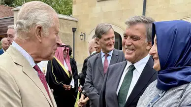 Abdullah Gül, Oxford’da Kral Charles ile bir araya geldi
