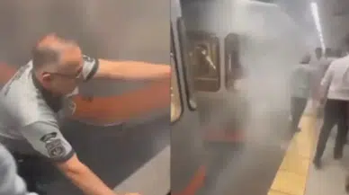 Yenikapı Kirazlı metrosunun Bağcılar durağında yangın çıktı!