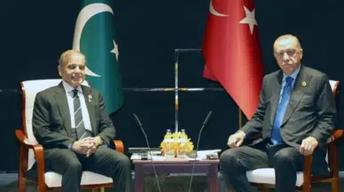 Erdoğan, Şanghay Zirvesi’nde Pakistan Başbakanı Şahbaz Şerif ile görüştü