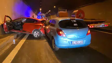 İzmit’te Gültepe Tüneli’nde zincirleme kaza: Yaralılar var