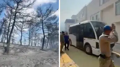 Çanakkale’deki yangın nedeniyle yaşlı bakım merkezi ve hastane tahliye edildi