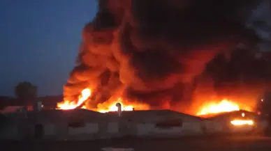 Sakarya Geyve’de boya fabrikasında yangın