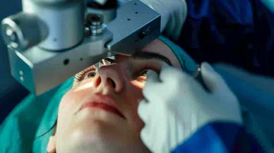 Bilim insanları, göz korneasını lazersiz düzeltebilen yeni bir yöntem geliştirdi