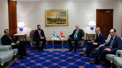 Cumhurbaşkanı Erdoğan, Suriye Cumhurbaşkanı Şara ile görüşme gerçekleştirdi