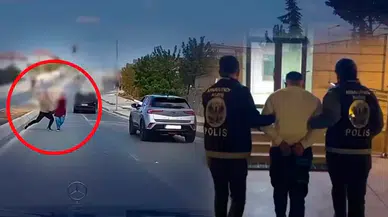 İstanbul'da trafikte bir sürücüye taşla saldıran 'şehir eşkiyası' yakalandı