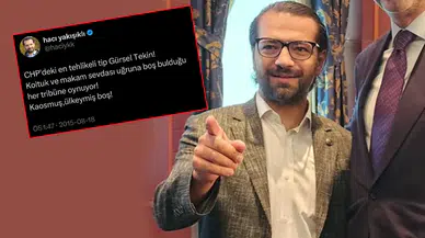 Hacı Yakışıklı, 10 yıl önce “koltuk ve makam sevdalısı” dediği Gürsel Tekin’e şimdi “40 yıllık CHP’li” diyor!