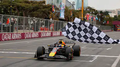 Formula 1 Azerbaycan Grand Prix'sinde kazanan Max Verstappen oldu