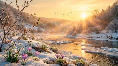 Baharın ilk müjdecisi cemre havaya düştü: Isınma süreci başladı