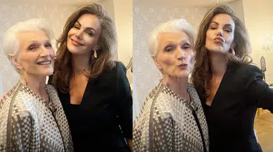 Dünyaca ünlü model Maye Musk imza günü için Türkiye’ye geldi, Tülin Şahin'le İstanbul’da buluştu