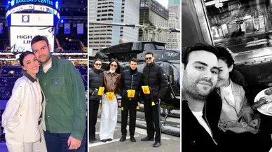 Faruk Sabancı ve Esra Bilgiç Amerika tatilinde