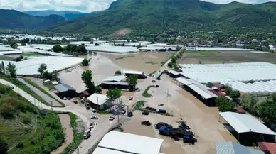 Yeşilırmak taştı, Amasya'da 450 hektarlık tarım arazisi sular altında kaldı