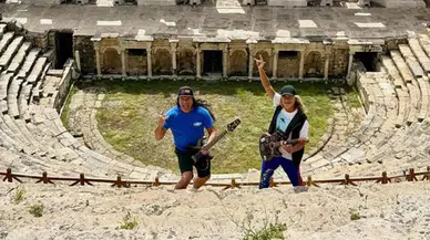 Metallica üyeleri Denizli’de: Hierapolis’te ilham turu