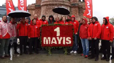 DİSK'ten Taksim'de 1 Mayıs çelengi