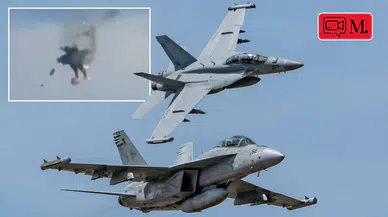 ABD’de hava gösterisinde iki F/A-18 savaş uçağı havada çarpıştı