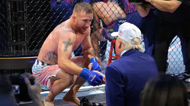Justin Gaethje tarihe geçti: Ilia Topuria'yı durdurarak UFC hafif sıklet kemerinin sahibi oldu