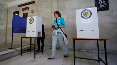 Ermenistan'da halk parlamento seçimleri için sandık başında