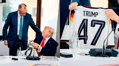 G7 Zirvesi'nde hediye krizi: Merz'in Trump'a verdiği Almanya forması kusurlu çıktı