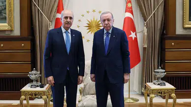 Cumhurbaşkanı Erdoğan, TBMM Başkanı Kurtulmuş’u kabul etti