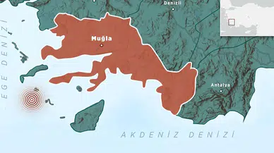 Muğla Datça açıklarında 4,9 büyüklüğünde deprem