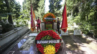 Galatasaray'ın kurucusu Ali Sami Yen, vefatının 75. yılında kabri başında anıldı
