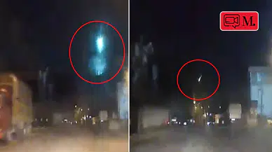 İstanbul semalarında geceyi aydınlatan meteor kamerada