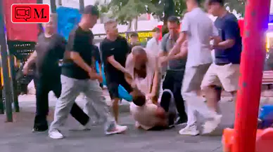 Avcılar'daki parkta yetişkinlerin kavgası çocuklara korku dolu anlar yaşattı