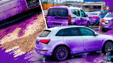Afyonkarahisar'da karayolunu mora boyayan iki firmaya yaklaşık 21 milyon TL ceza kesildi