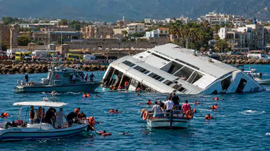 Girne açıklarında yolcu gemisi battı: 260'tan fazla kişi için kurtarma seferberliği