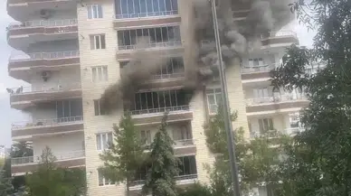 Diyarbakır'da korku dolu anlar: 9 katlı binada yangın paniği