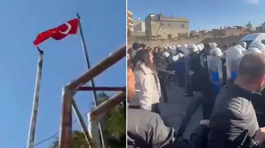 Nusaybin’de sınır hattında provokasyon: Türk bayrağı indirildi
