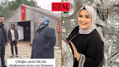 Buket Yıldırım at çiftliğinde tartıya takıldı: "136 kilo olduğum için izin vermediler!"