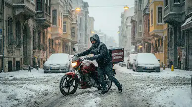 Kuryeler bugün çalışıyor mu? Kar yağışı sebebiyle İstanbul'da kuryelerin trafiğe çıkması yasak mı?