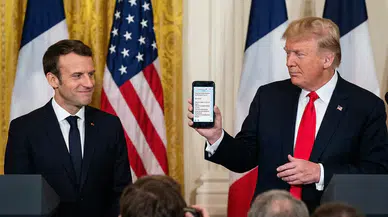 Trump, Macron'un kendisine gönderdiği mesajı ifşa etti