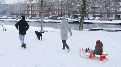 Hollanda kar teyakkuzunda: Ulaşım durma noktasına geldi