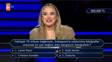 Kim Milyoner Olmak İster’de 500 bin TL "yumurta" cevabı ile gitti