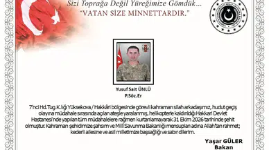 Hakkari'den acı haber: Hudut hattında çatışma sonucu şehit düştü
