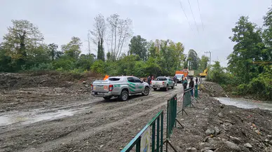 Sapanca'da sel felaketi sonrası ulaşım krizi: Yanık Köprüsü için geçici çözüm devrede